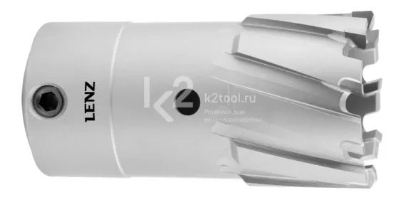 Коронка с твердосплавными напайками LENZ Ø14х55 мм, арт. LZCM-014 R