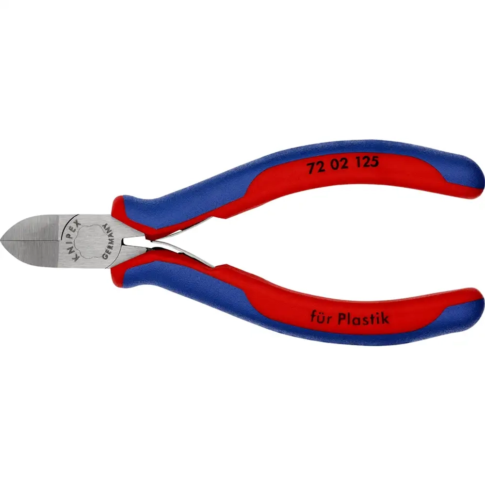 Кусачки боковые для пластмассы 125 мм Knipex 72 02 125
