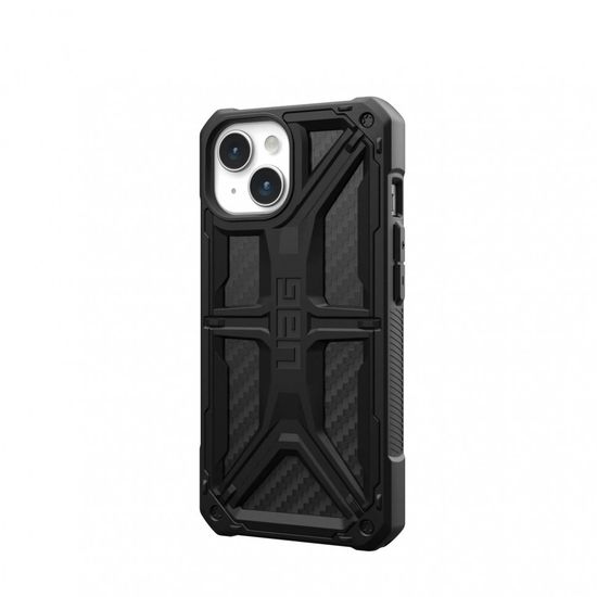 Чехол Uag Monarch для iPhone 15 6.1", цвет карбон (Carbon Fiber)