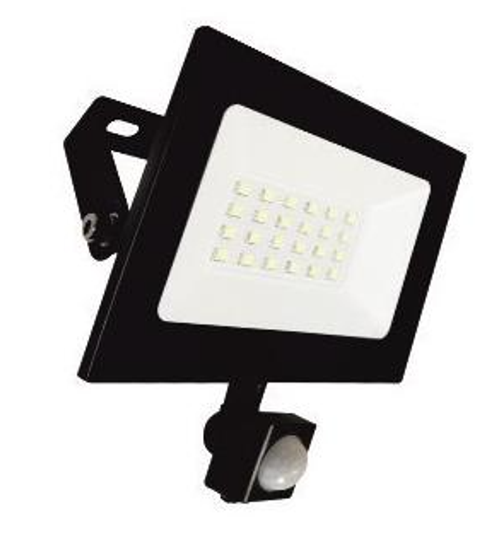 Прожектор с/д LE LED FL IR 100W BLACK (1/10) IP65 холодный белый (с сенсором)