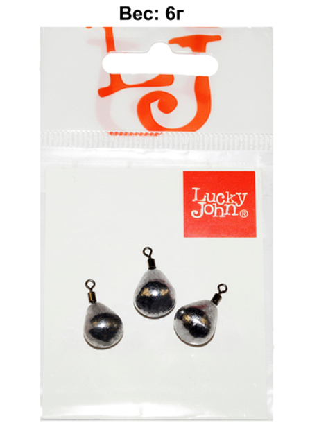 Грузa Lucky John JIG RIG 6г, уп. 3шт
