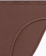 Трусы женские спорт с высокой посадкой Atlantic, набор из 2 шт., хлопок, винные + коричневые, 2CLP-010