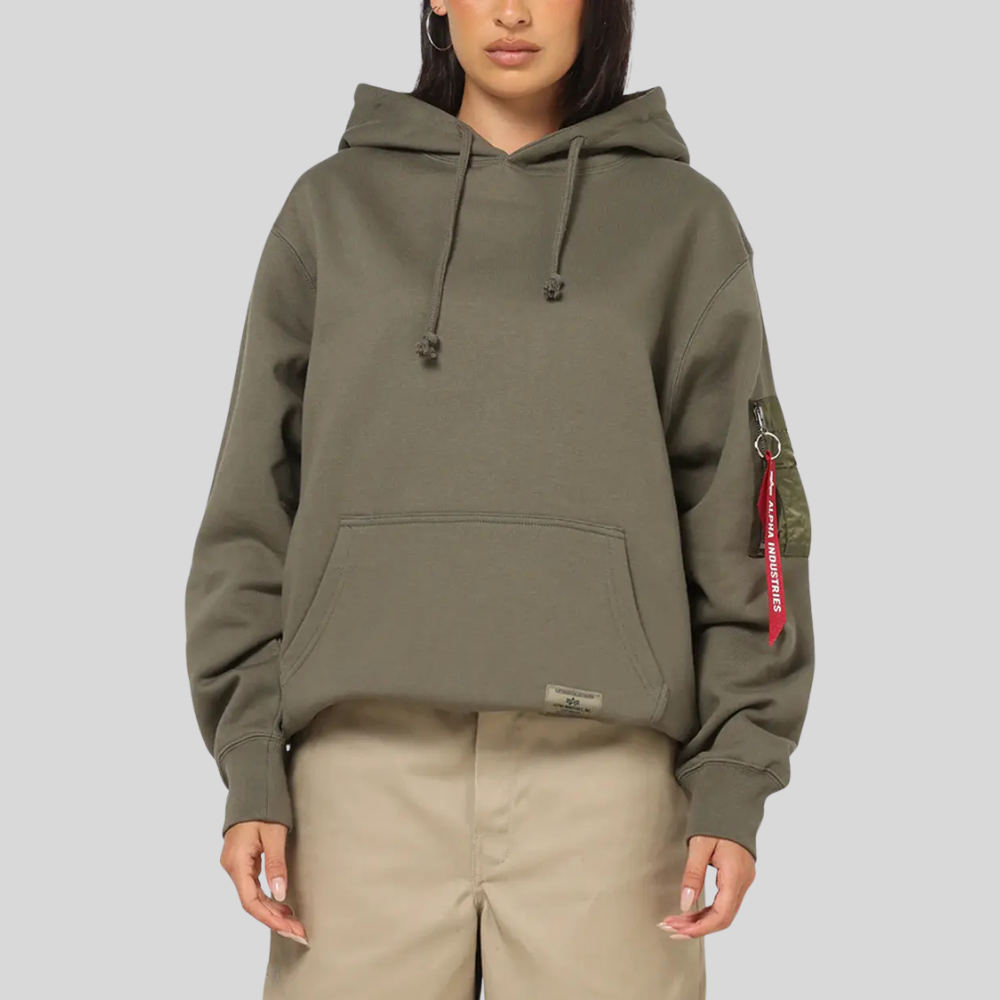 Толстовка Alpha Industries Utility Pocket Hoodie OG-107 Green (Зелёный)