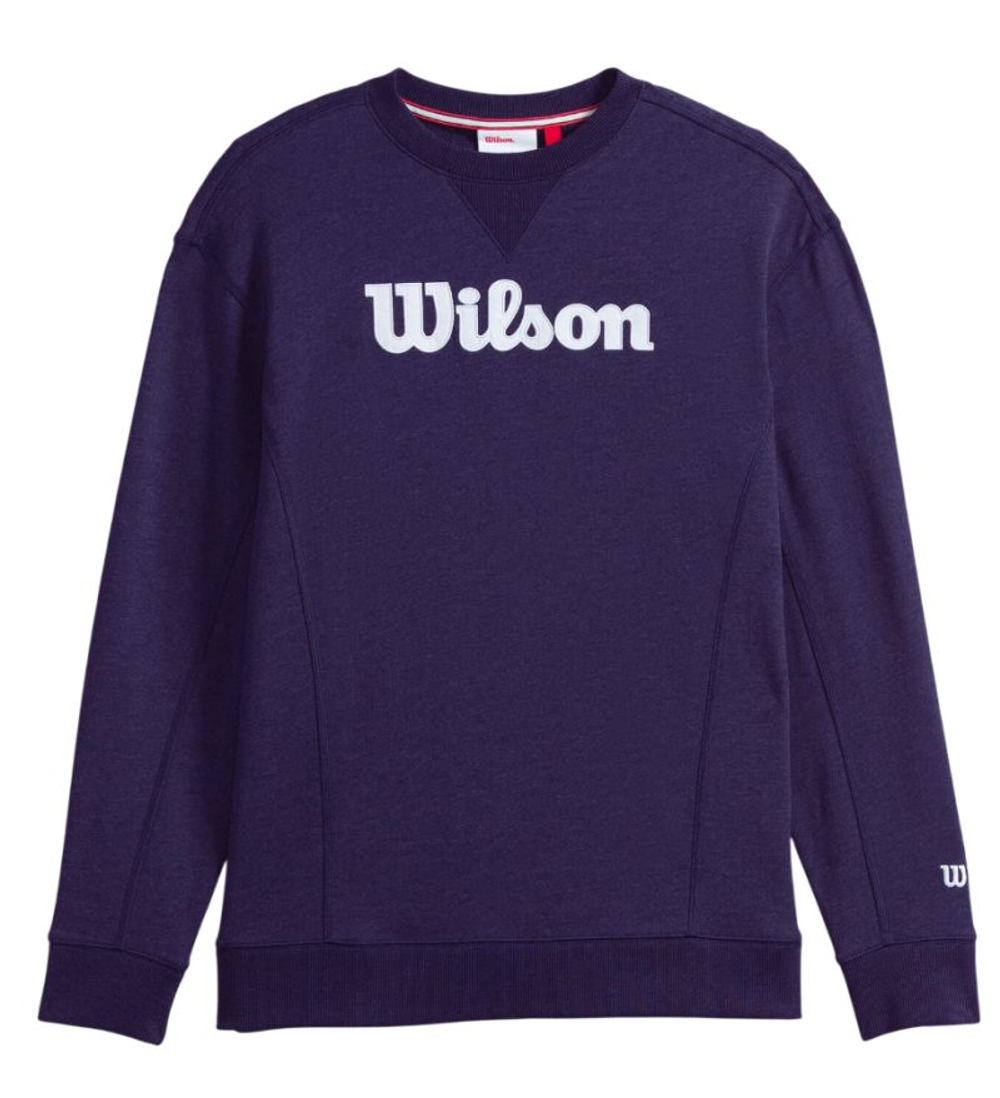 Мужская теннисная толстовка Wilson Team Script Crewneck