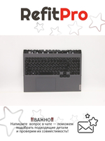 Верхняя панель с клавиатурой для ноутбука Lenovo Legion 5 Pro-16ACH6H серая (5CB1C14903)
