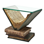 Приставной столик Eichholtz Old Books, коричневый, прозрачный