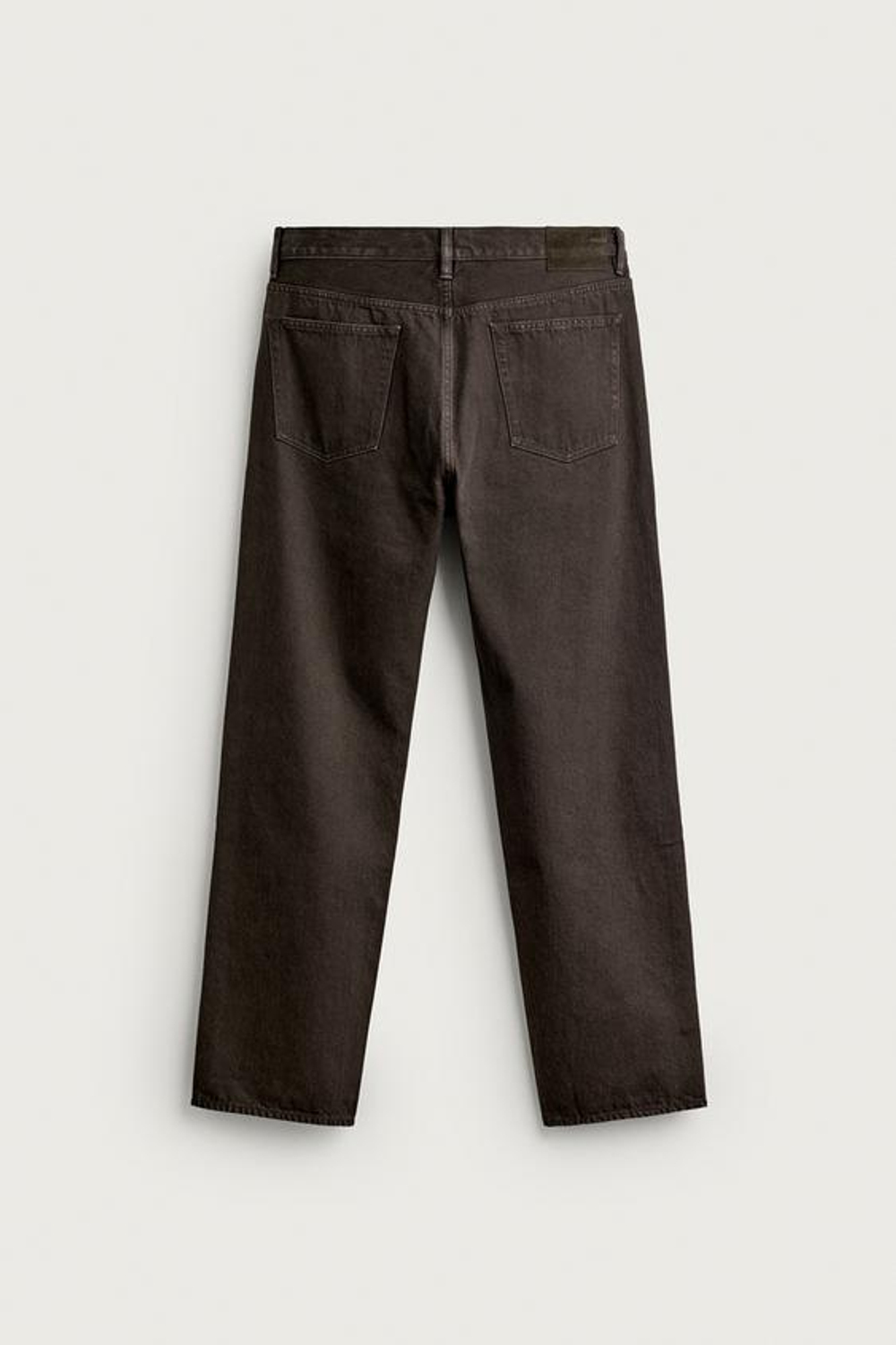 ZARA X AARON LEVIN ДЖИНСЫ STRAIGHT FIT, ШОКОЛАДНО-КОРИЧНЕВЫЙ