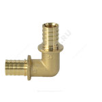 Угольник для PE-X труб аксиальный латунь Дн 25х90гр РОС