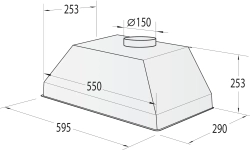 Встраиваемая вытяжка Gorenje BHI626E6B