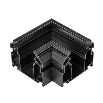 Угловое соединение для трека (под гарпун 505427/505437) 505407 чёрный Teta Pro Lightstar