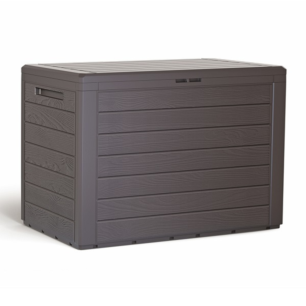 Пластиковый сундук Prosperplast Woodebox 190 л wenge