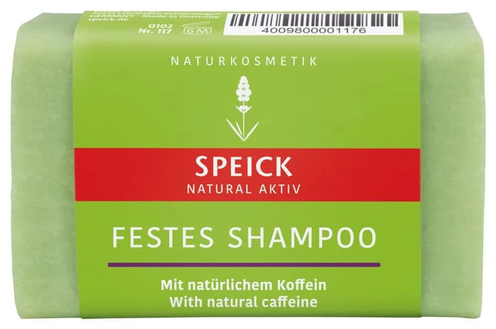 Твердый шампунь Speick Natural Aktiv с натуральным кофеином, 60 гр