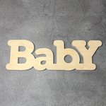 Деревянное слово BABY, 35*11 см