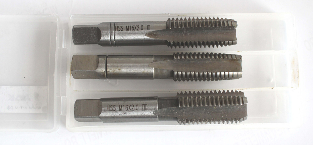 Метчик компл. DIN-352/3 М16 HSS