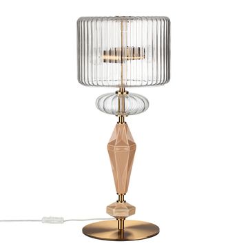 Настольная лампа 2*E14 5414/2T античная бронза/терракот/бежевый Modern Terra Odeon Light EXCLUSIVE