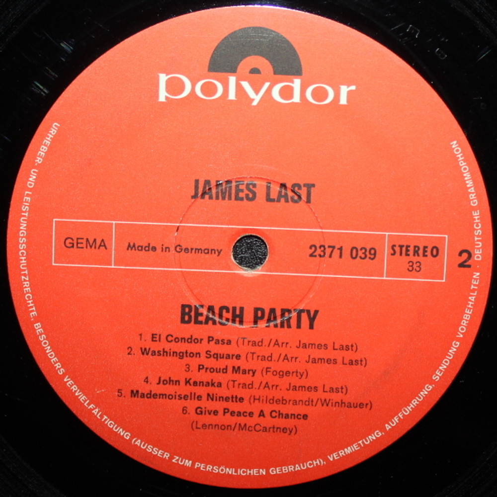 James Last / Happy Beachparty (LP)