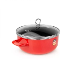 Кастрюля с крышкой 4.3л Kochstar Primus lava red
