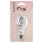 Свеча цифра "9" серебро