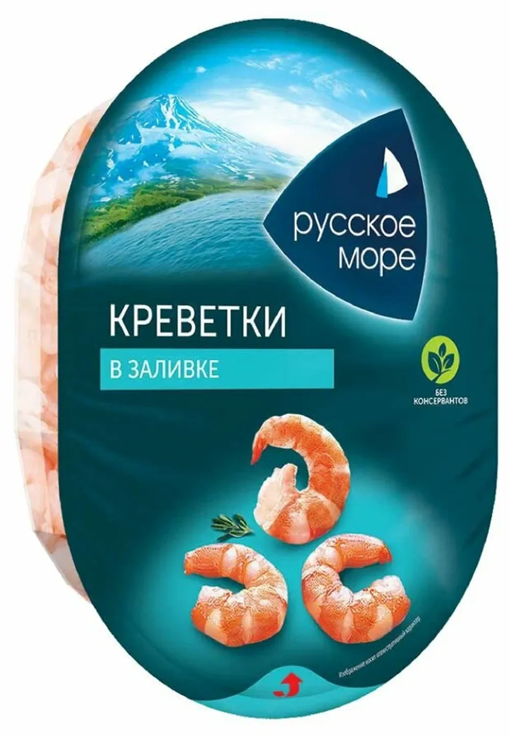 Русское море креветки в заливке 180г