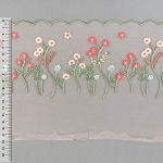 Кружево на сетке шир.180 мм / 15±1 метров, Турция, коралловый, Gamma GCKM-180-03S
