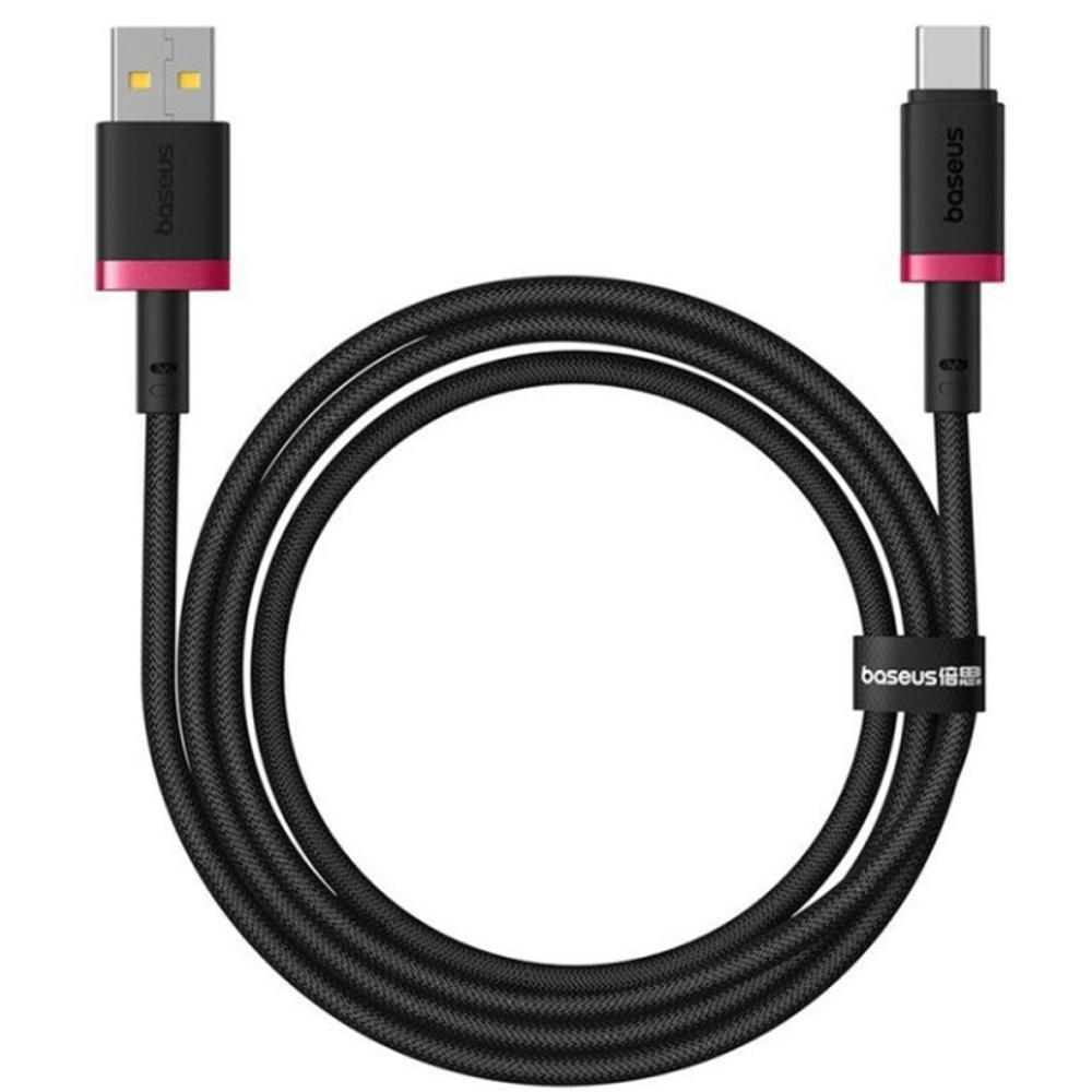 Usb Кабель-зарядка TYPE-C Baseus Dura Series 60W 1м (P10377802U01-01) черно-красный