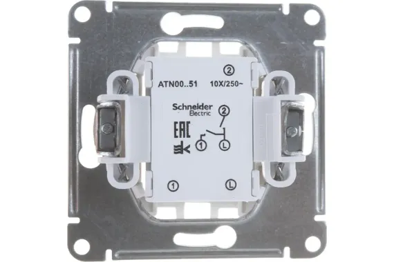 Выключатель Systeme Electric ATLASDESIGN 2-клавишный белый 35965