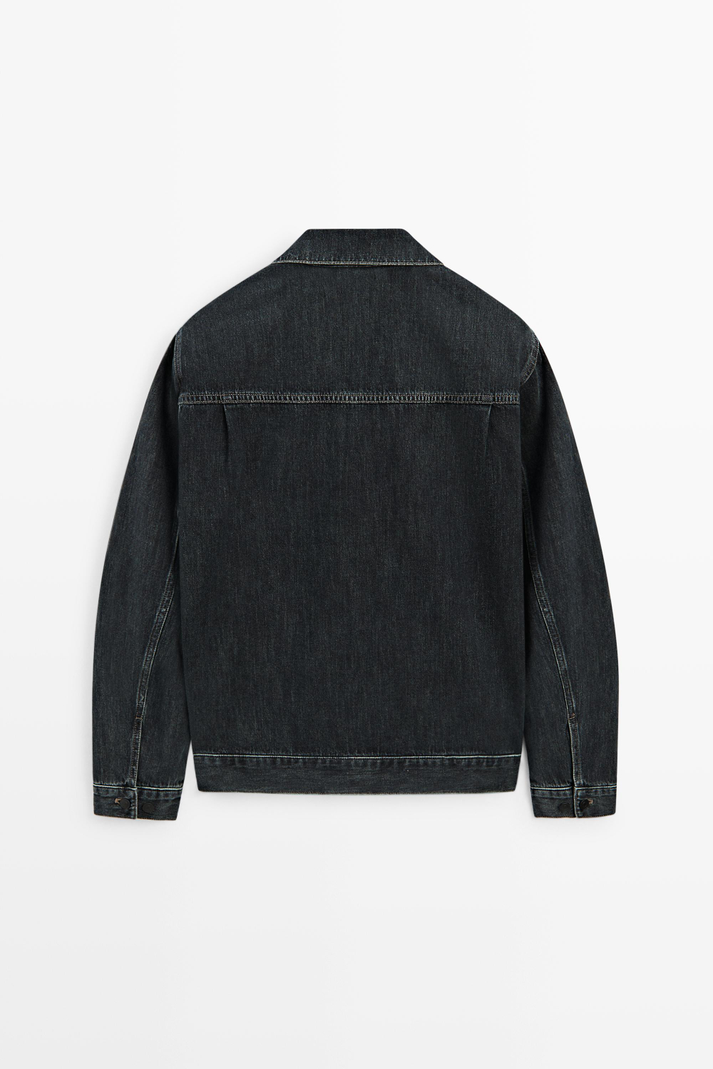 Massimo Dutti Джинсовая куртка из хлопка стандартного кроя, индиго
