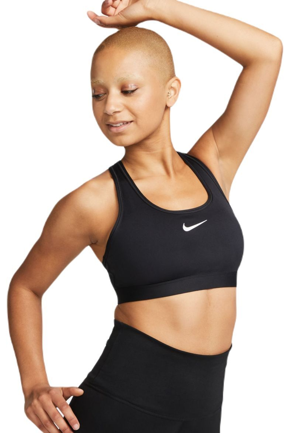 ТОП теннисный Nike Swoosh Medium Support Non-Padded Sports Bra - черный
