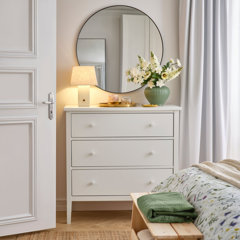 IKEA HALGATT  (ИКЕА ХАЛГАТТ)  -  Лампа настольная - диммируемая белая/белая керамика 35 см