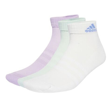 Теннисные носки Adidas Cushioned Sportswear Ankle 3P - пудровый сливовый/белый/ореол мяты