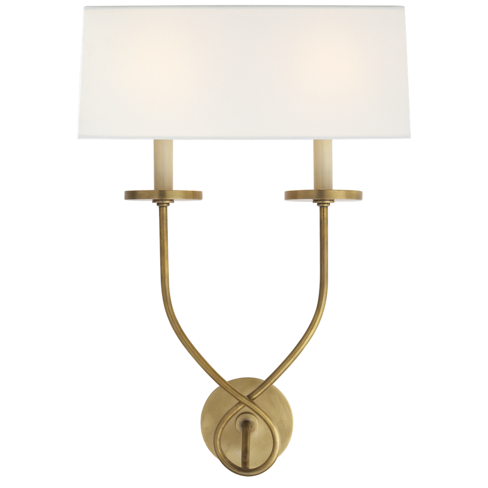 Настенный светильник Visual Comfort Symmetric Twist Double Sconce