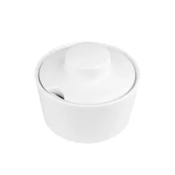 Сахарница d 9,5 см h8 см с крышкой белая фарфор P.L. Proff Cuisine [4]