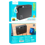 Внешний аккумулятор HOCO J94 75000mAh PD20W+QC3.0, 3A, MicroUSB/Type-C+3xUSB, дисплей Black