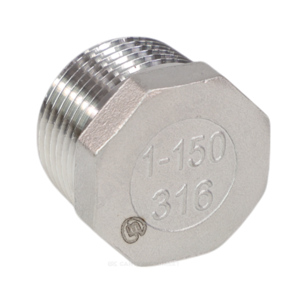 Заглушка сталь нерж Ду 40 (1 1/2") НР Benarmo