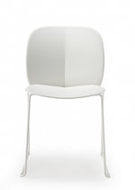 Стул пластиковый на полозьях Scab Design Mentha Go Green, лен