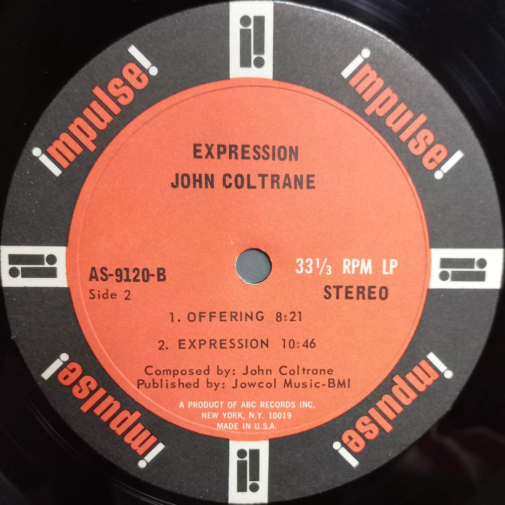 John Coltrane / Expression (LP)