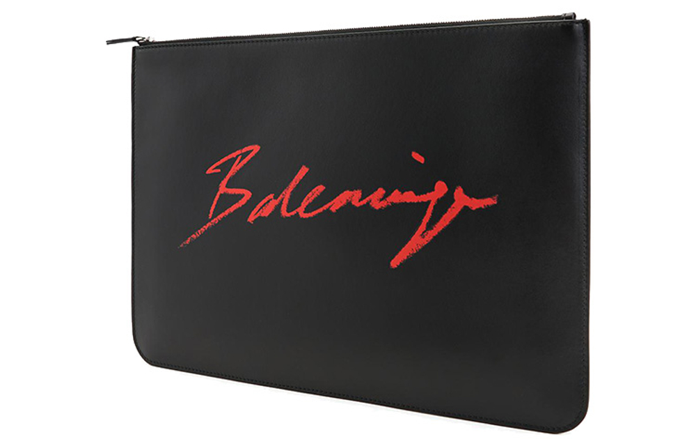 Balenciaga Cow Leather Clutch Regular Men"s Black