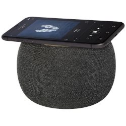 Bluetooth®-динамик и беспроводное зарядное устройство из бамбука/переработанного ПЭТ-пластика Ecofiber