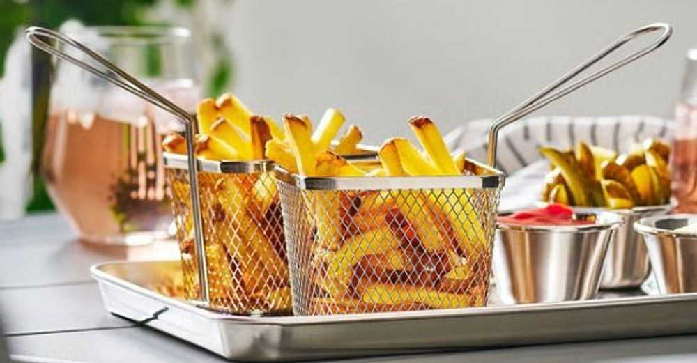 Сервировочная корзина ИКЕА, нержавеющая сталь GRILLTIDER
