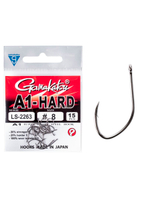 Крючки Gamakatsu A1 LS-2263 EYED HOOKS BLACK размер 12 (упк.15шт.)