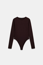 БОДИ С ДЛИННЫМИ РУКАВАМИ ИЗ ПОЛИАМИДА - ZARA