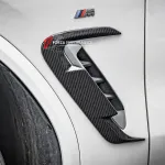 Карбоновые накладки на передние крылья жабры для BMW X3 G01 Рестайлинг 2022-2024 / X4 G02 Рестайлинг 2022+ / iX3 G08 Рестайлинг 2022+ БМВ