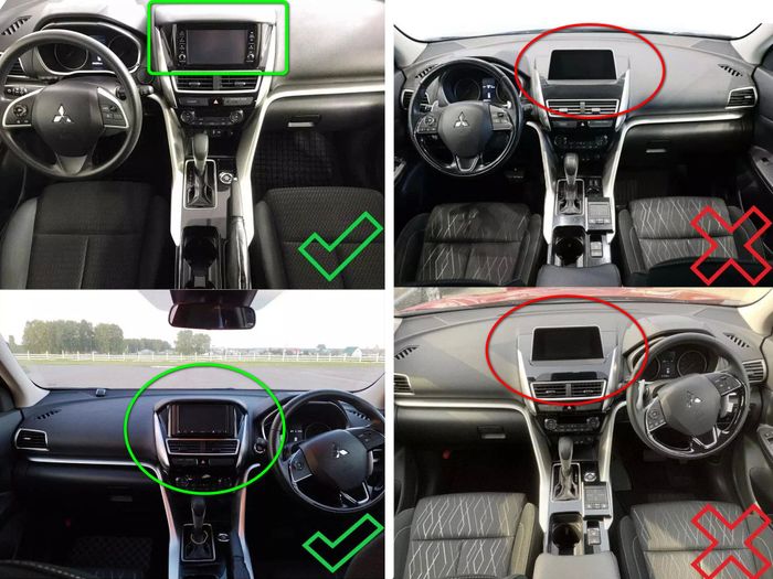Магнитола для Mitsubishi Eclipse Cross 2018-2022 (ШГУ под козырьком) - FarCar S400-TS18 монитор 9.5" QLED на Android 14, CarPlay, 4G SIM-слот