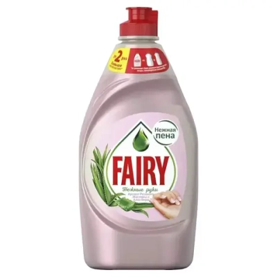 Средство для мытья посуды FAIRY Нежные руки Розовый жасмин и алоэ вера 450мл