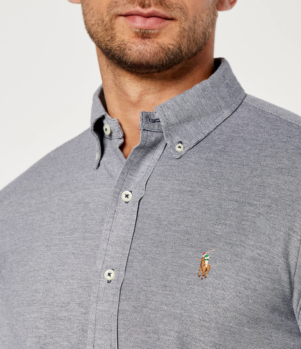 Рубашка KNIT OXFORD POLO RALPH LAUREN - темно-синий(710932545)