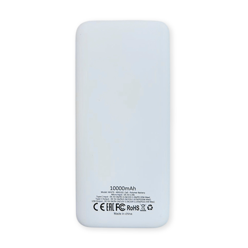 Внешний аккумулятор Kris soft touch 10000mAh