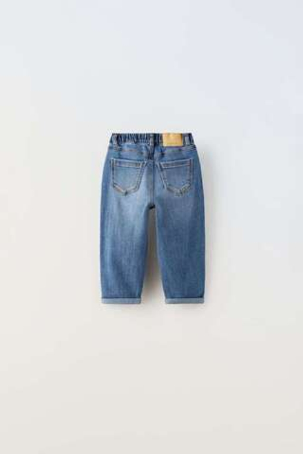 ZARA ДЖИНСЫ RELAXED COMFY, ВЫЦВЕТШИЙ СИНИЙ