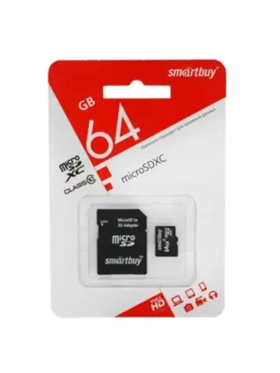 Карта памяти SB64GBSDCL10-01LE microSDXC 64 ГБ