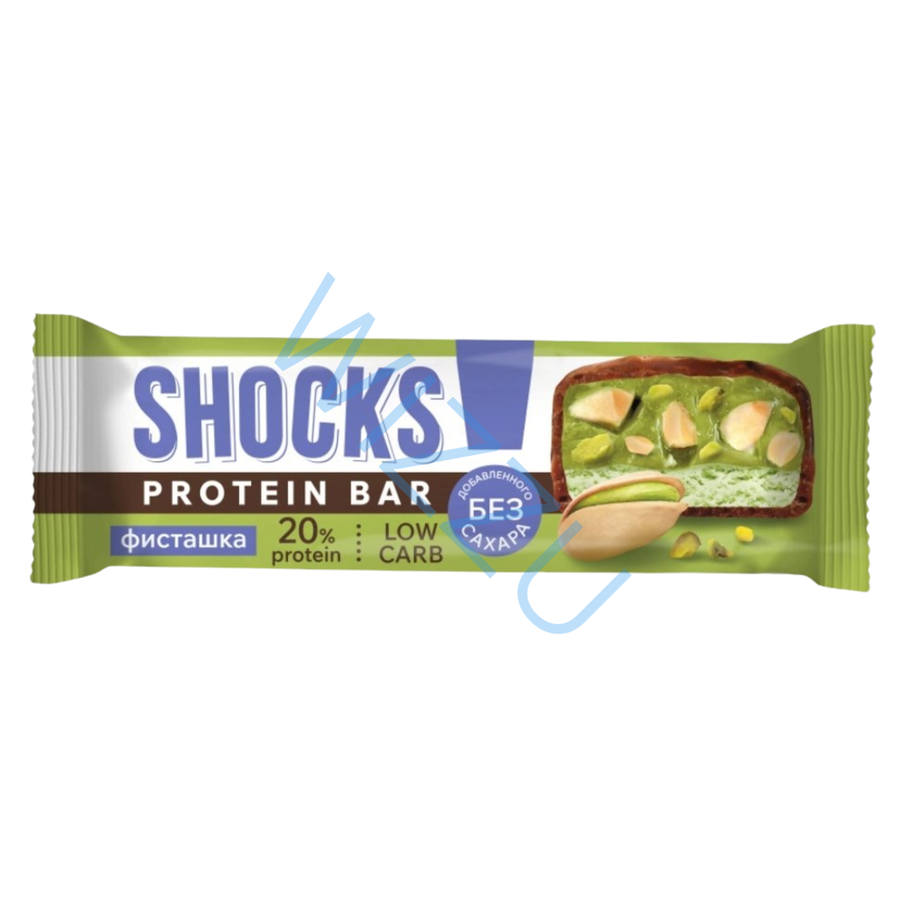 Батончик глаз. Fitnes Shock "Фисташка" 50гр/12