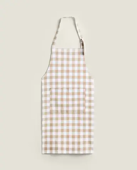 ZARA HOME ХЛОПКОВЫЙ ФАРТУК В КЛЕТКУ